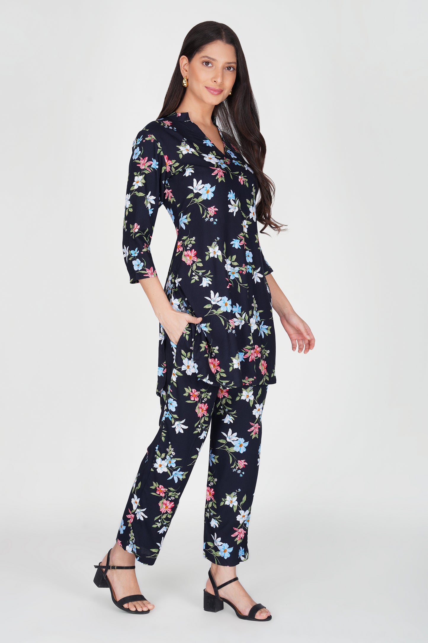 Eleven™ Midnight Bloom Kurti Set