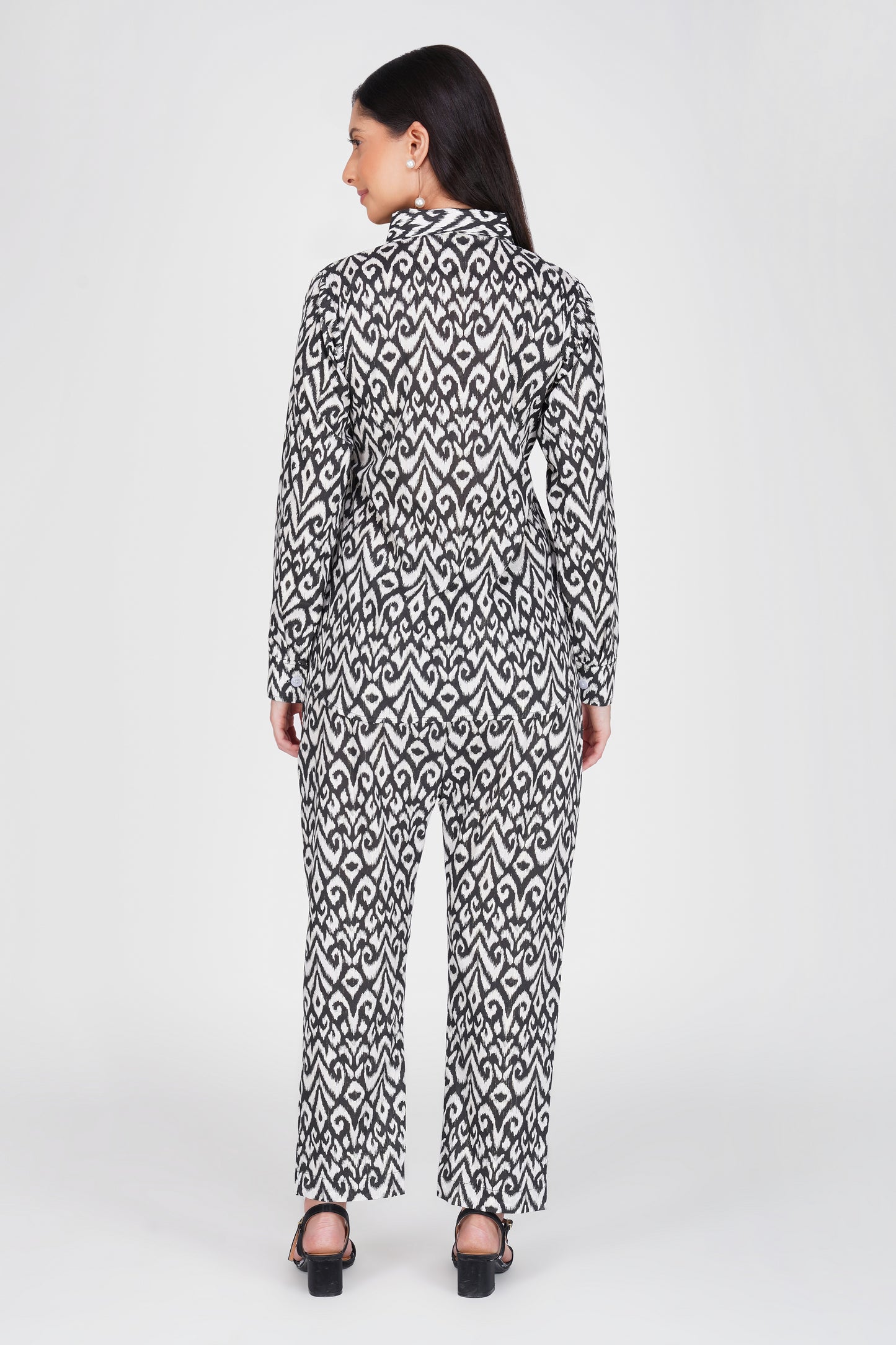 Eleven™ | Black & White Ikat Co-ord Set