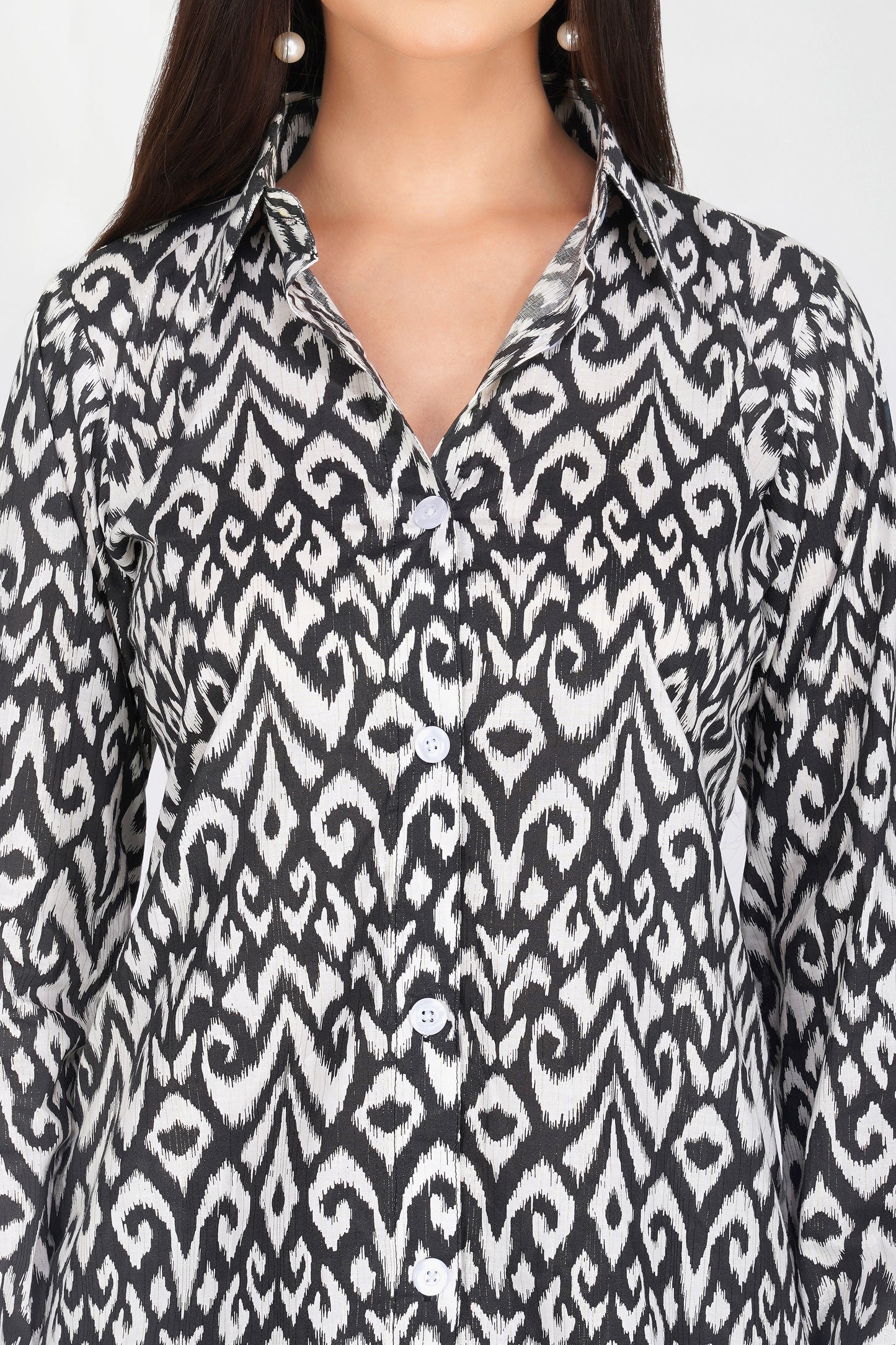 Eleven™ | Black & White Ikat Co-ord Set