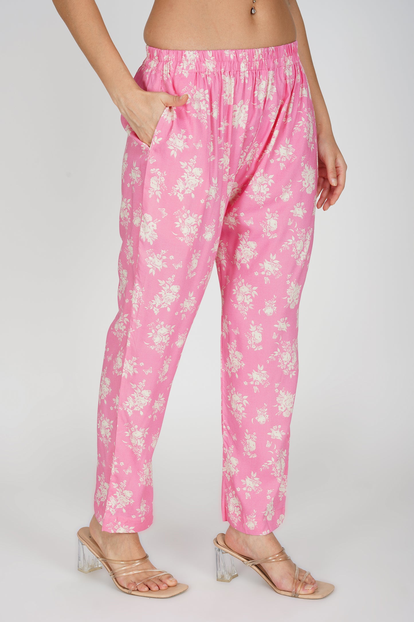 Eleven™ | Pink Blush Bloom Ethnic Kurti Set