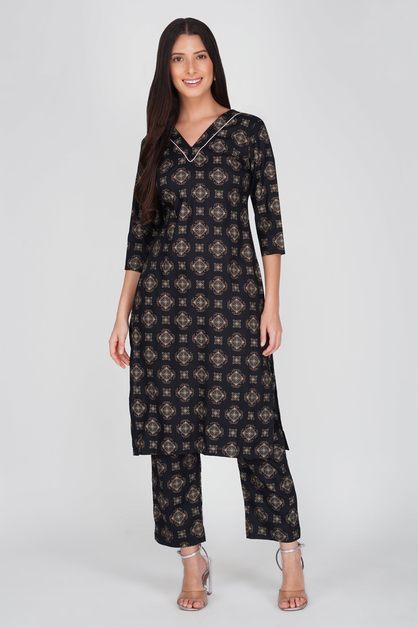 Eleven™ Noir Mosaic Kurti Set