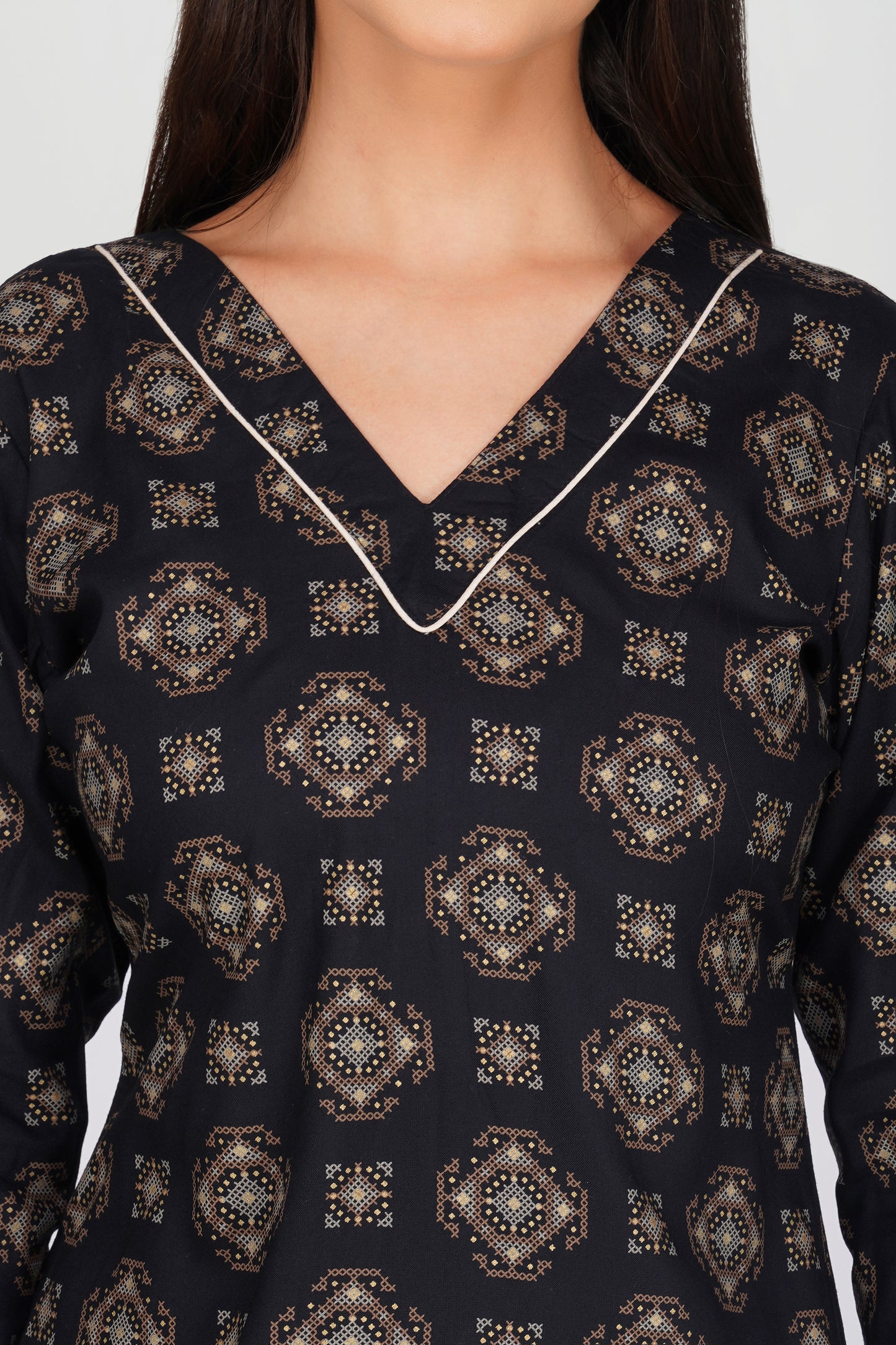 Eleven™ Noir Mosaic Kurti Set