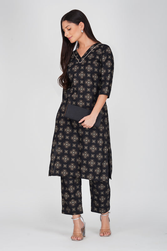 Eleven™ Noir Mosaic Kurti Set