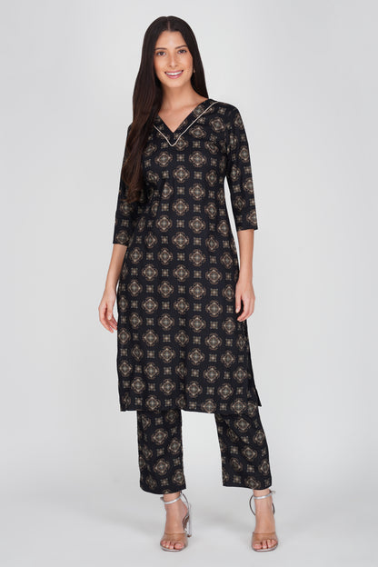 Eleven™ Noir Mosaic Kurti Set
