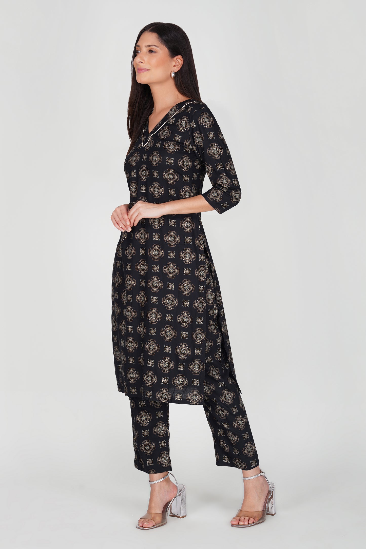 Eleven™ Noir Mosaic Kurti Set