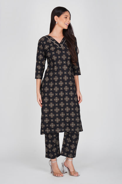 Eleven™ Noir Mosaic Kurti Set